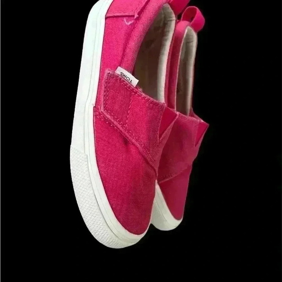 TOMS Girl's Alpargata Fenix Slip-on Sneaker Hot Pink size 11 - Picture 4 of 5